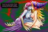 barefoot blonde_hair bottomless cradily_(manipper) dark_magician_girl ...