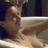 Exotic celebrity Penelope Cruz showing her hot nude boobs