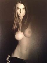 Emily Ratajkowski Shows Off Nipples In Seethrough Top