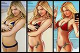 ... not Kate Upton in the 'Grand Theft Auto V' adsâ€”it's this model
