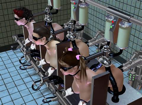 Machine Mechanical Fixation Milking Machine Multiple Girls Nipples