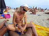 Hot Blonde Gives Blow Job Hand Job Foot Job On Beach On View 1 Jpg