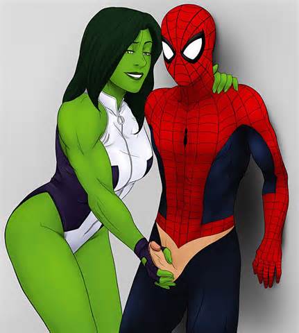 She Hulk Jerking Off Spider Man By Frosty19 40 CARTOON PORN AND