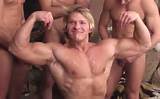 Gay Porn Bodybuilder David Kadera Muscle Flexing with Cum