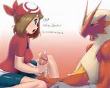 horny may giving her blaziken a much needed handjob and blaziken is ...