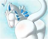 Lugia Nude Pokemon Pok Mon Raised Tail Solo Tail White Wide Hips