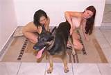 Threesome with a k9 police dog