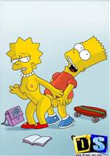 Simpsons Nude with Lisa Simpson and Maggie Simpson