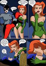 Rule 34 - 3girls batman catwoman comic dc dcau harley quinn kissing ...