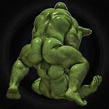 ... biceps cgi gay hairy male muscles orc penetration plain_background sex