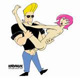 Johnny Bravo and Erin E-Surance by karmagik