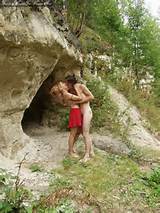 Couple have sex caveman style in the dirt in these fantasy porn ...