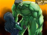 Adult cartoons - Hulk has a huge cock and She-Hulk can't stand to suck ...