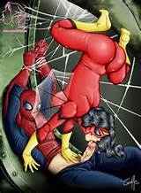 Spider-Woman sucking off Spider-Man by Candle