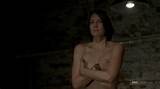 Lauren Cohan, shy and topless in The Walking Dead S03e07