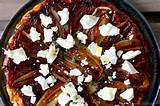 Onion Tarte Tatin with Crumbled Goat Cheese and Fresh Rosemary