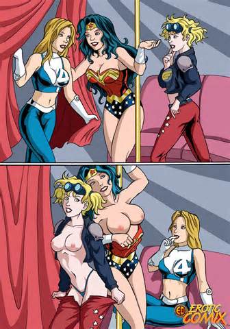 Superhero Women Lesbian Hentai Comic
