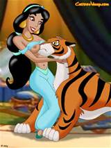 Princess Jasmine fucking with a tiger