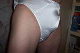 Free Porn Pics Of LaceyLovesCD VS White Second Skin Satin Panties 2 Of