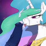 ... result in cumshots [Princess Celestia][blowjob][M/F] (artist: Slypon